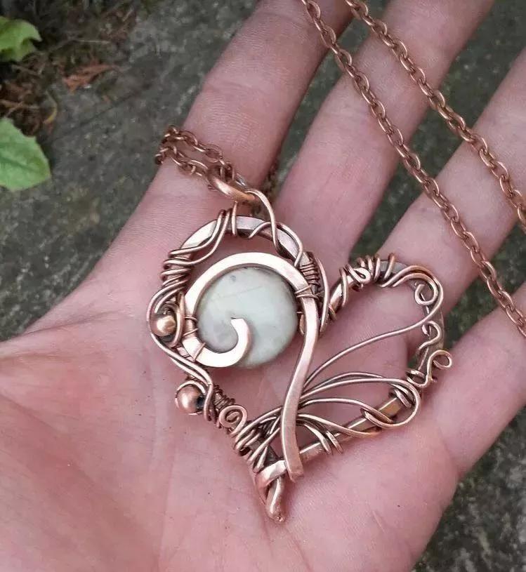 diy一对心形银戒指,怎么用一根线做简单的戒指