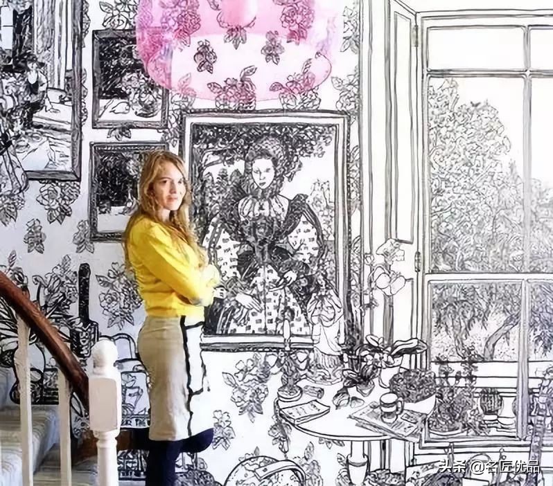 墙壁简单又好看的墙绘,手绘高级感墙面