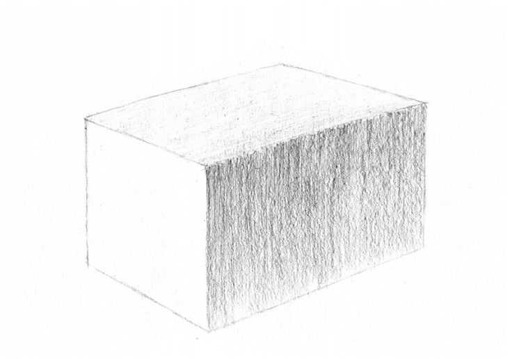 素描初学者绘画步骤图几何体,素描画几何体简单初学者