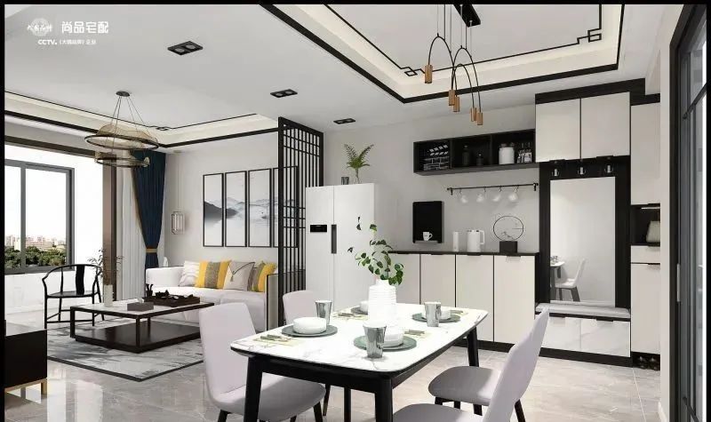 套内100平客餐厅装修效果,20人以上高端餐厅包间装修