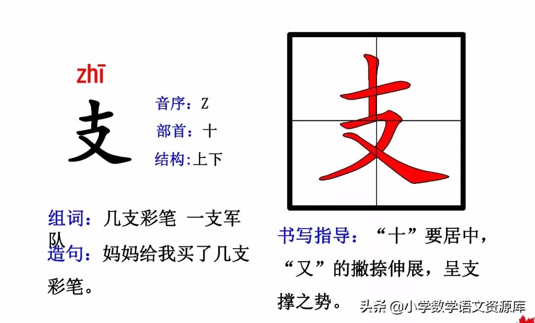 二年级上册生字部首组词造句表格,二年级上册生字偏旁部首造句