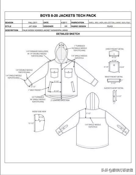 服装工艺单撰写的十大关键问题