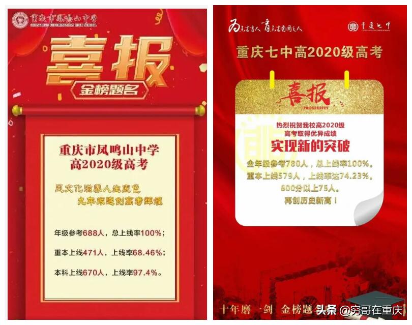 2020年高考重庆主城各区重点中学谁最强？是十八中还是十一中？