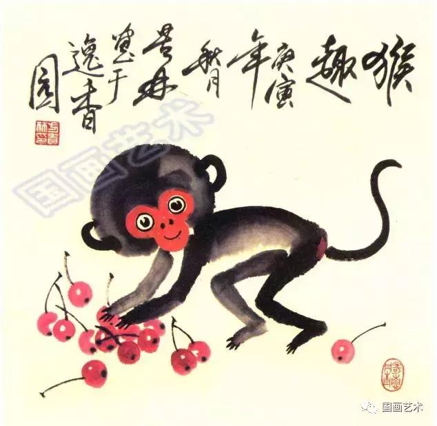 铅笔画猴子的简笔画图片大全,如何画猴子难一点