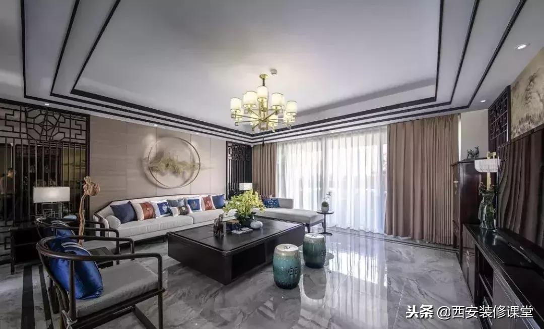 30款新中式客厅骨子里的东方韵味,30款中式客厅韵味十足