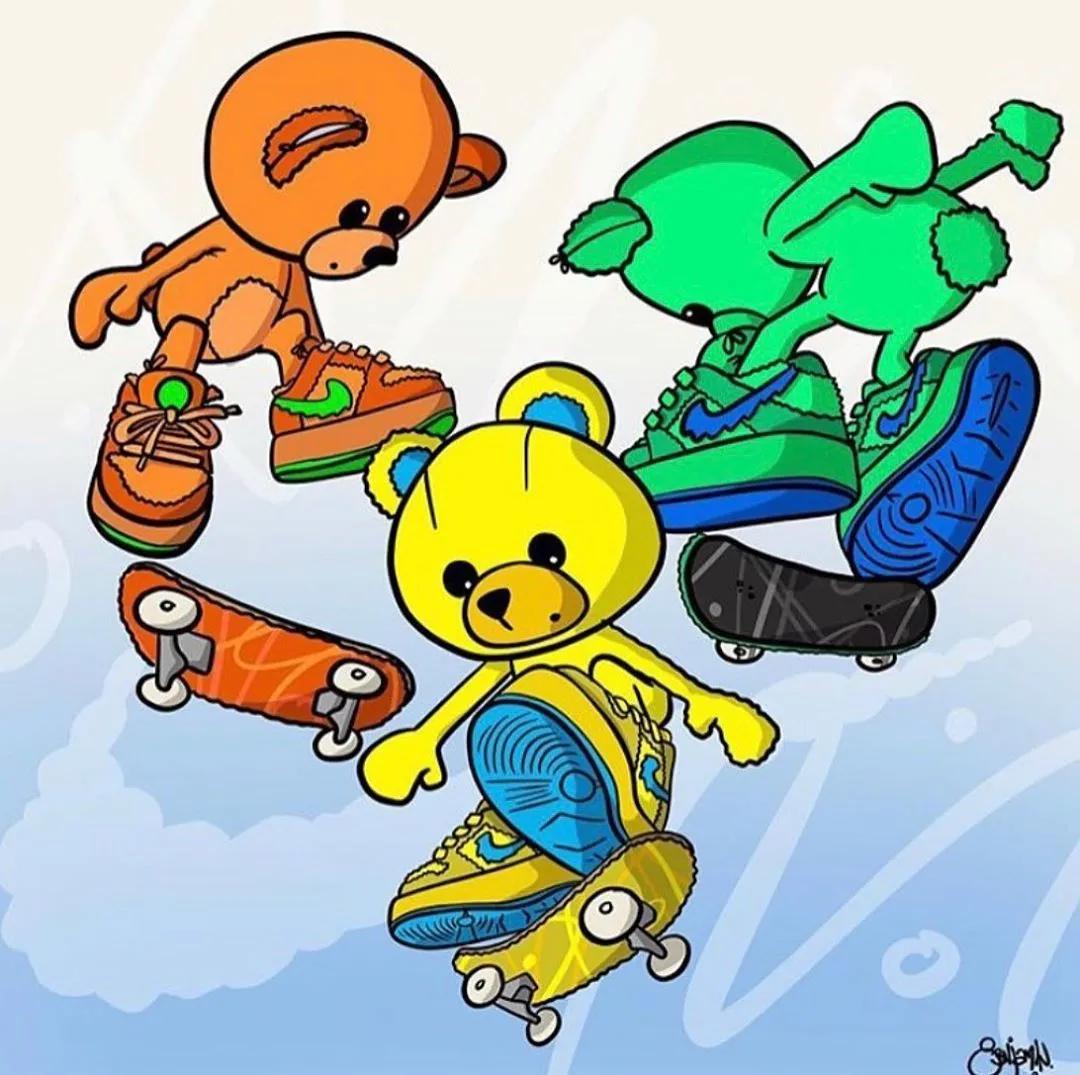 耐克dunk熊猫小孩,耐克离谱鞋