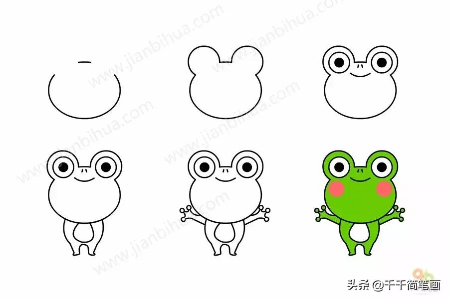 幼儿园动物的水墨画入门,儿童动物画入门简易范画