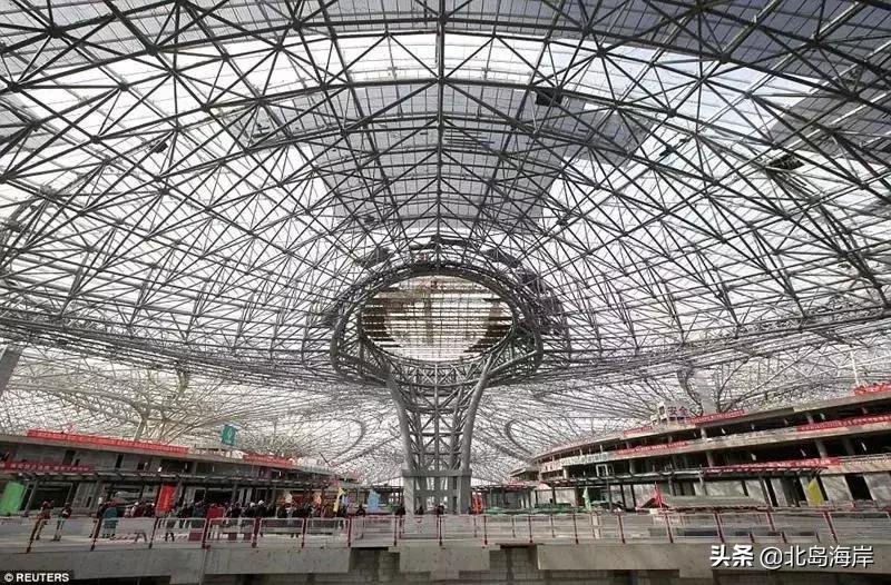 北京大兴机场建设进度照片,北京大兴机场内部高清图片