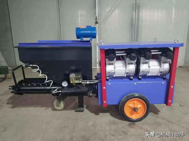 内墙水泥砂浆喷涂机视频,砂浆喷涂机操作视频