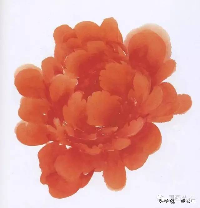 齐白石牡丹国画写意作品,写意国画牡丹的用笔技巧