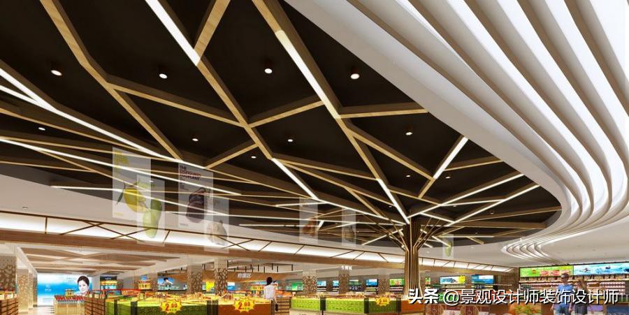 商场店铺设计案例图纸,超市设计图解大全