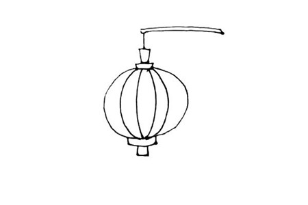 简笔画灯笼的画法,儿童简笔画灯笼的画法