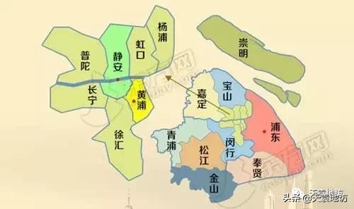 闵行区在上海地图中心位置,闵行区行政区划地图