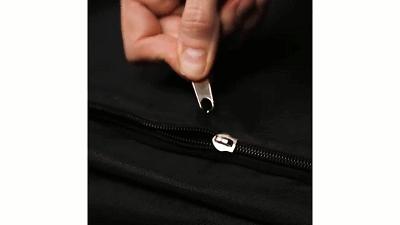 拉链脚坏了用吸管怎样修复,衣服拉链坏了教你用吸管修复