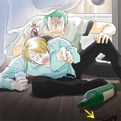 索隆和山治的情侣时刻,索隆和山治日常干架