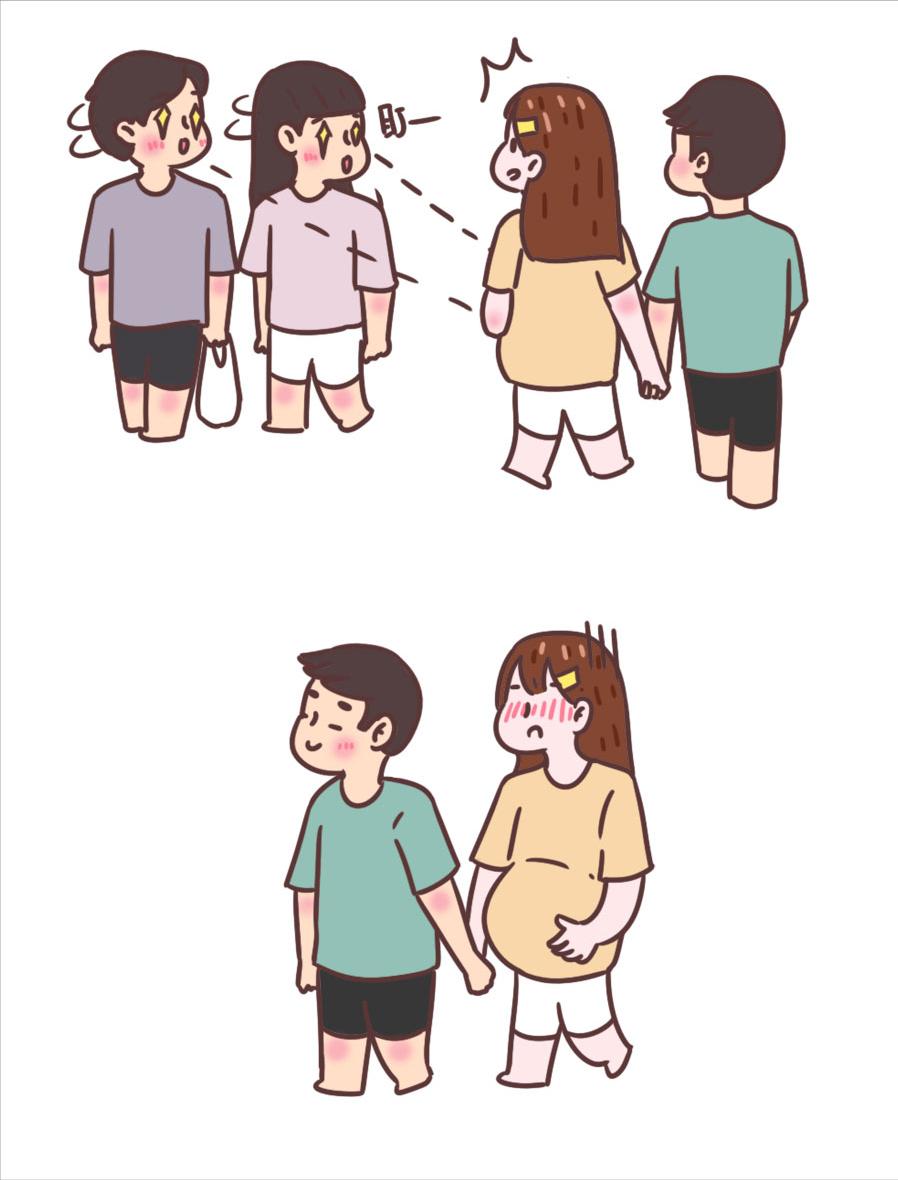 孕妇大肚子漫画,漫画孕妇大肚子