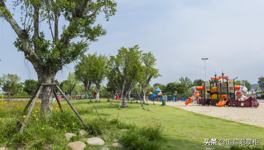 福州南江滨公园美景,福州金沙公园海滩