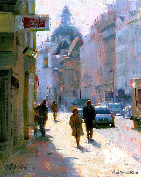 美国艺术家乔biwler油画作品赏析,丽莎印象派油画欣赏