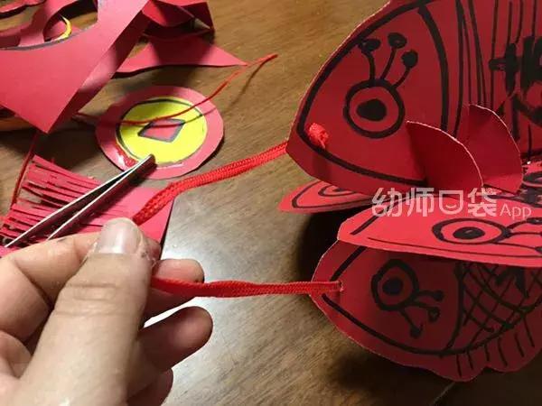 新年创意美术作品春节快乐,创意美术4-6岁新年鞭炮