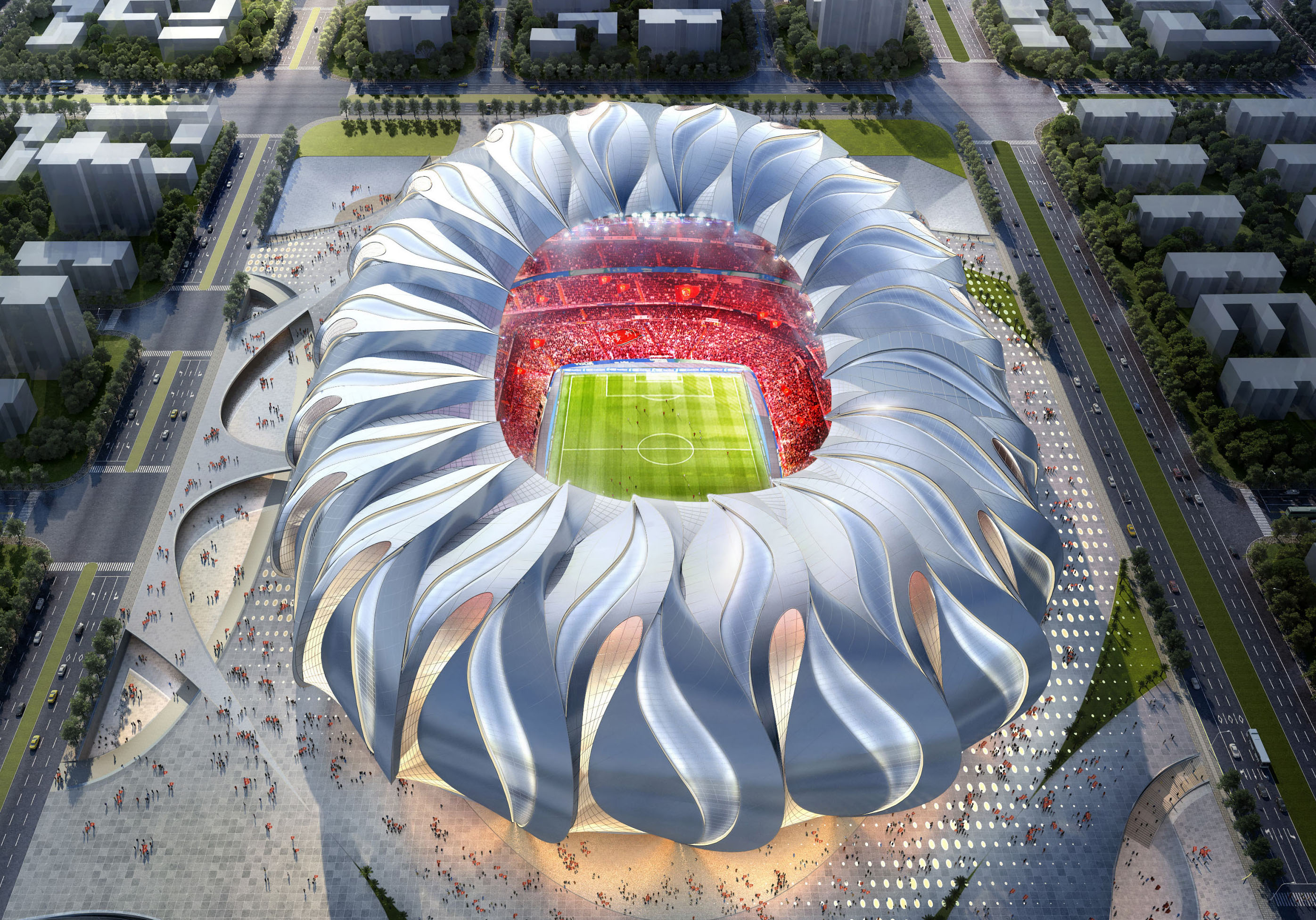 恒大足球场有多少平方米,恒大新赛季足球场