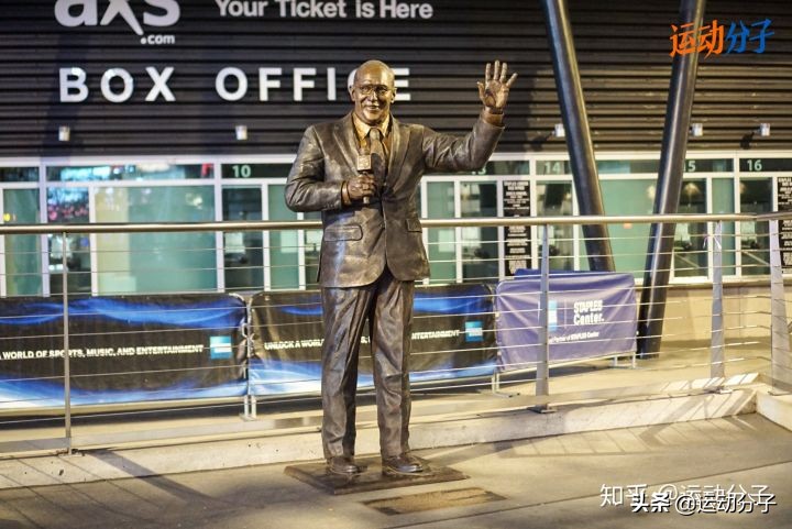 斯台普斯球馆雕像,斯台普斯中心门前的雕像