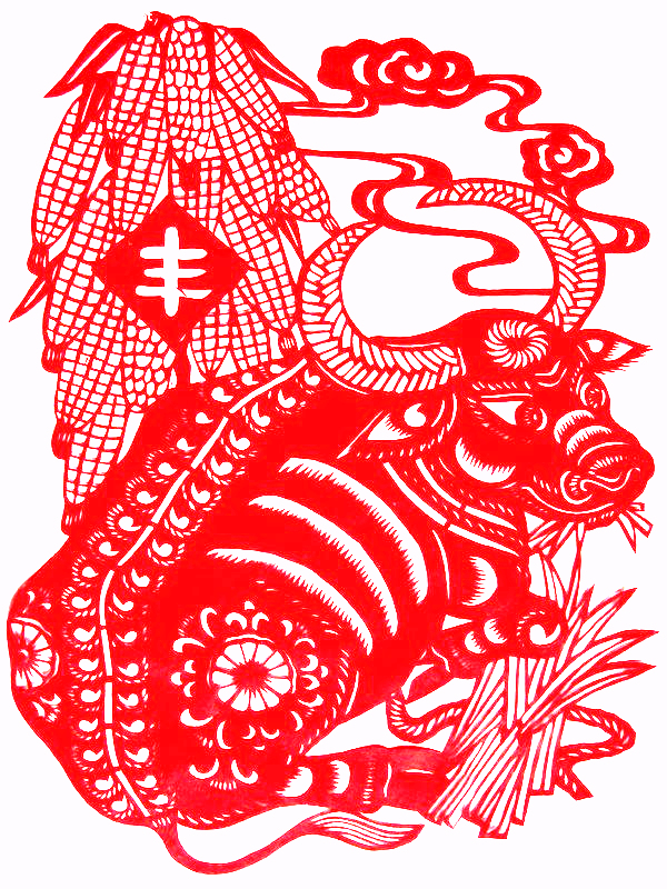 对称图形剪纸窗花,民俗窗花介绍