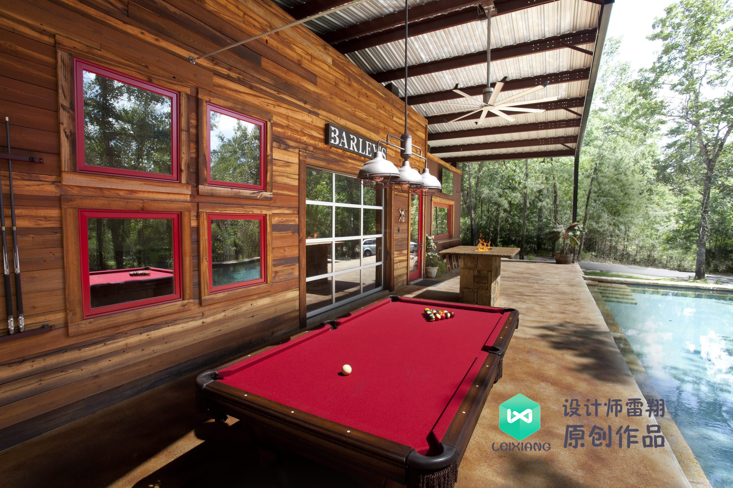 庭院防腐木颜色搭配效果图,庭院怎么铺装防腐木