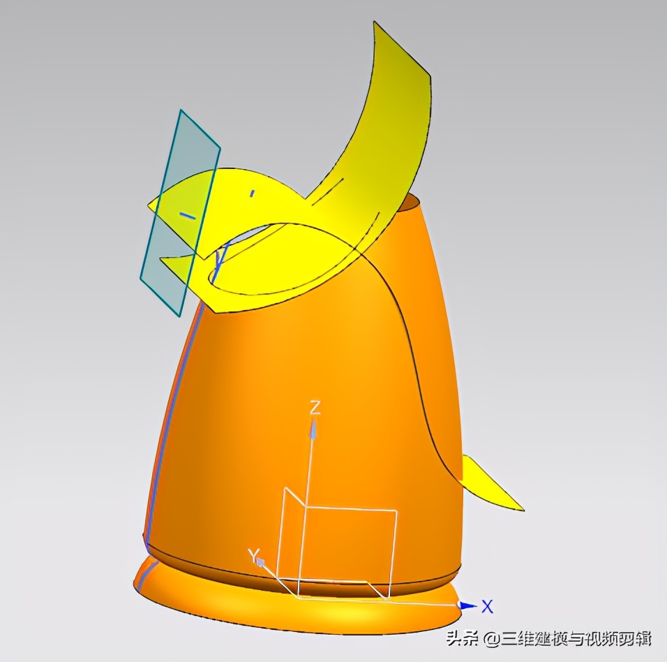 ug曲面之水龙头手把建模视频教程,ug12.0水壶要怎样画