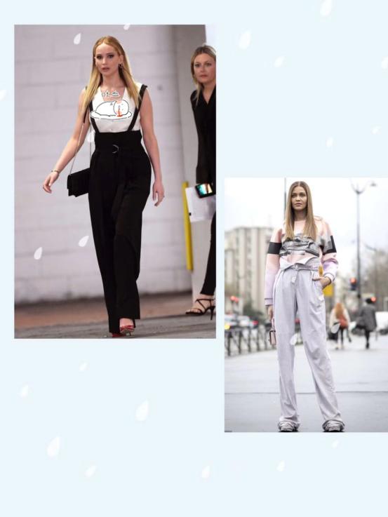 今年流行的纸袋裤怎么穿,新款流行好看显瘦百搭裤