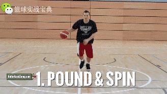 野球场篮球转身过人,篮球米切尔陀螺转身过人