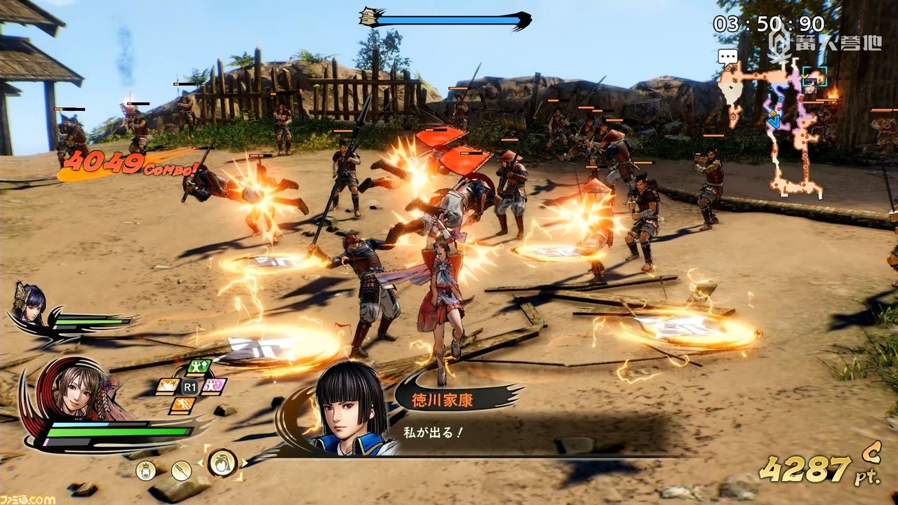 《战国无双5》Fami通评测：与杂兵和武将战斗时的差别更明显