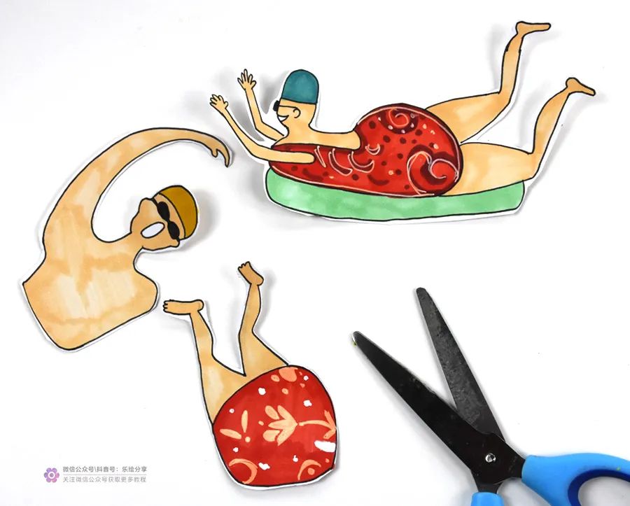 儿童画简单漂亮海洋世界,儿童画教程浪花