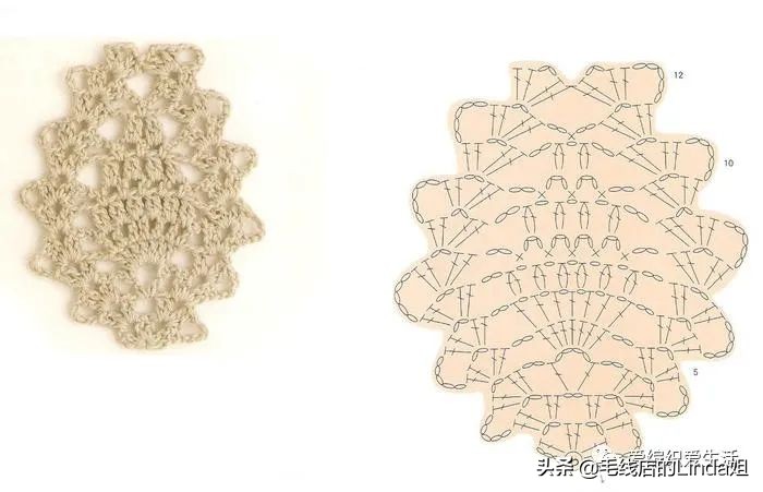 精选100例钩针镂空花样大全附图解,新手一步一步学钩针编织入门