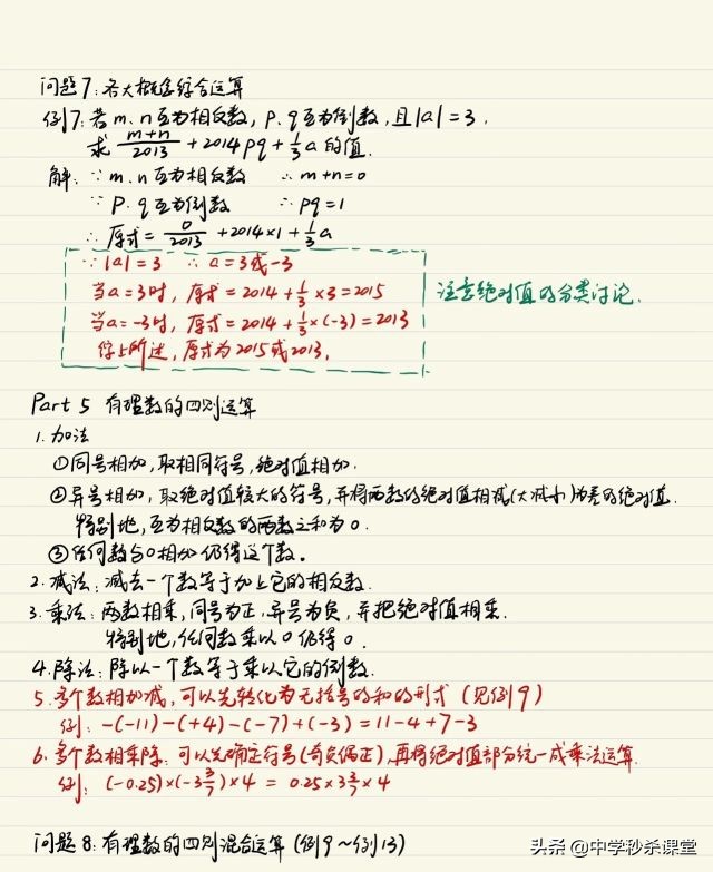 小升初数学有理数混合运算,有理数题目讲解小升初