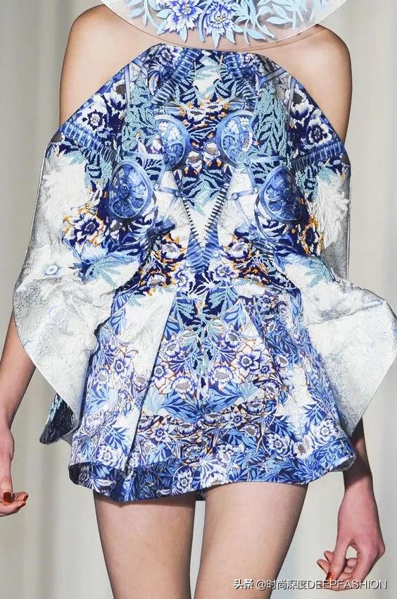 中国传统纹样“之”青花纹样