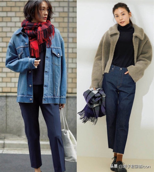穿搭女新年搭配高级感,藏蓝色外套搭配什么内搭显高级