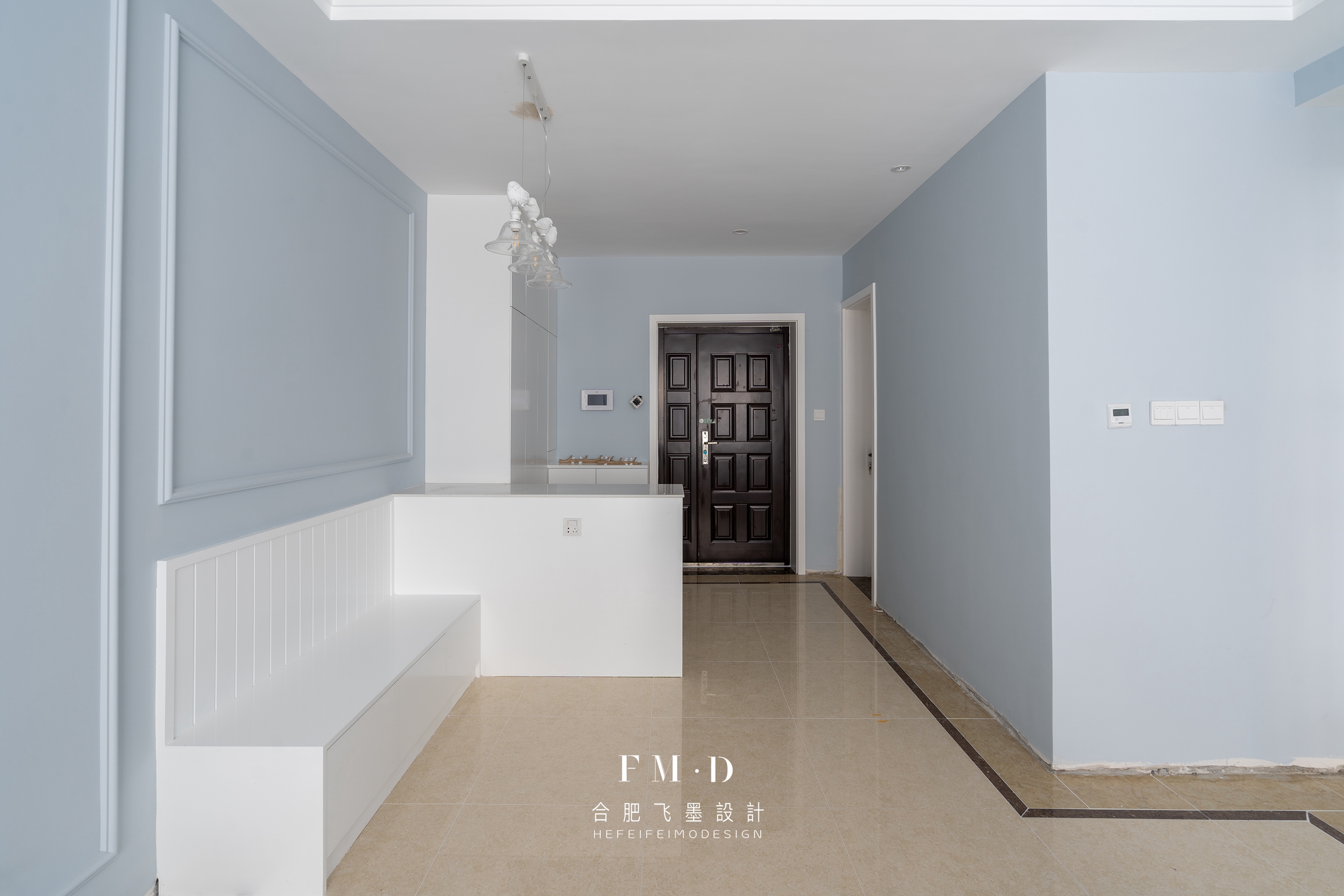 门洞不装门，这个细节要做到位：包一圈门套保护墙面，效果好看