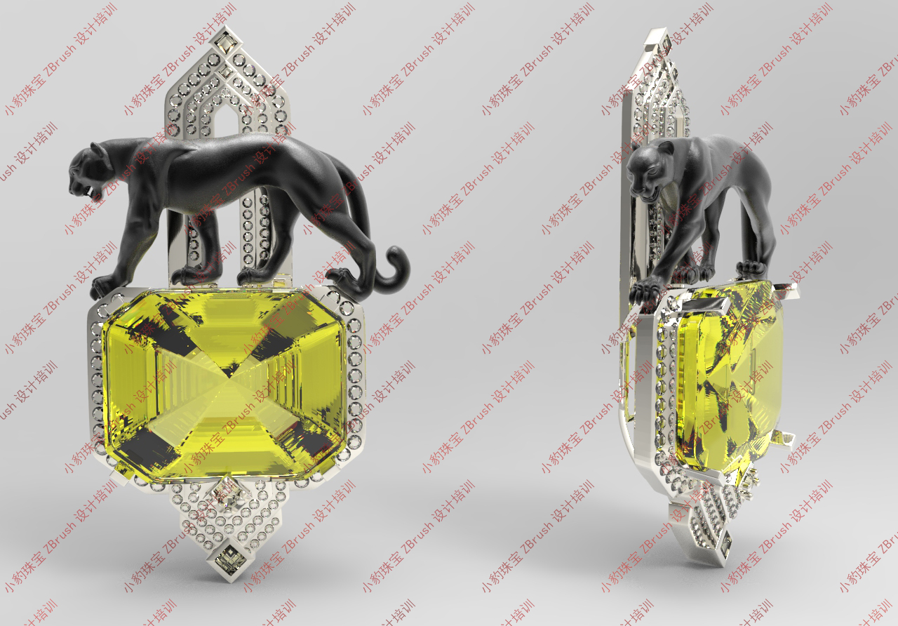 2023zbrush戒指基础教学,小豹珠宝zbrush设计教学