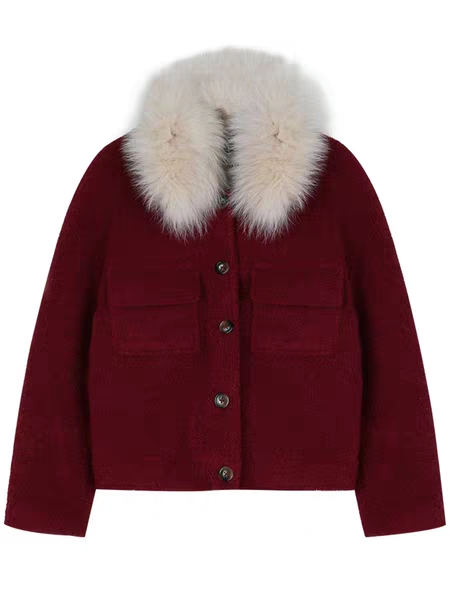 毛呢香风短款外套女秋冬最新款,中款毛呢外套穿搭短款