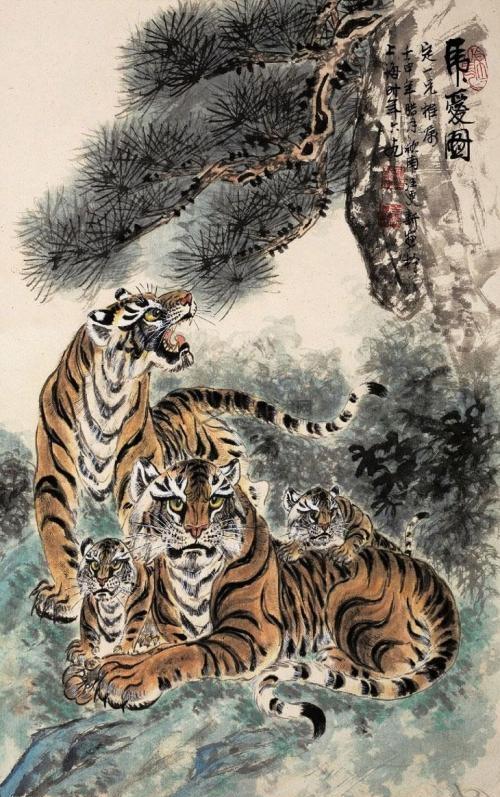 画坛“鱼虎双王”——他画鱼,鱼活;他画虎,虎威