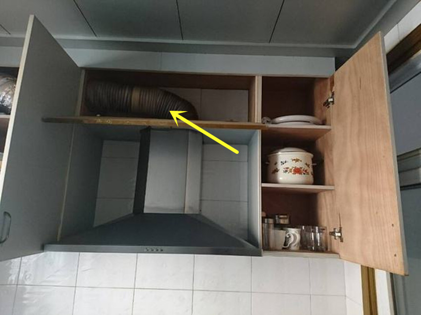 油烟机管道中间有横梁怎么办,厨房中间有一根横梁能砸吗