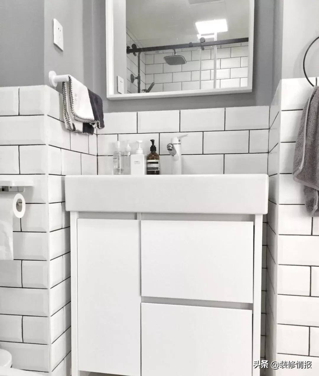 小户型卫生间平面布局最佳效果图,正方小户型卫生间设计布局