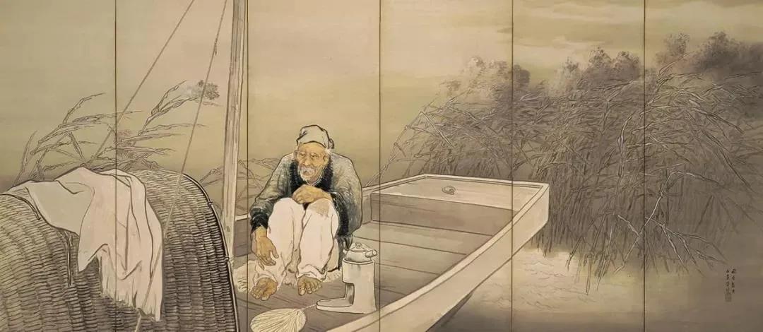 傅抱石和桥本关雪,桥本关雪这画值多少钱