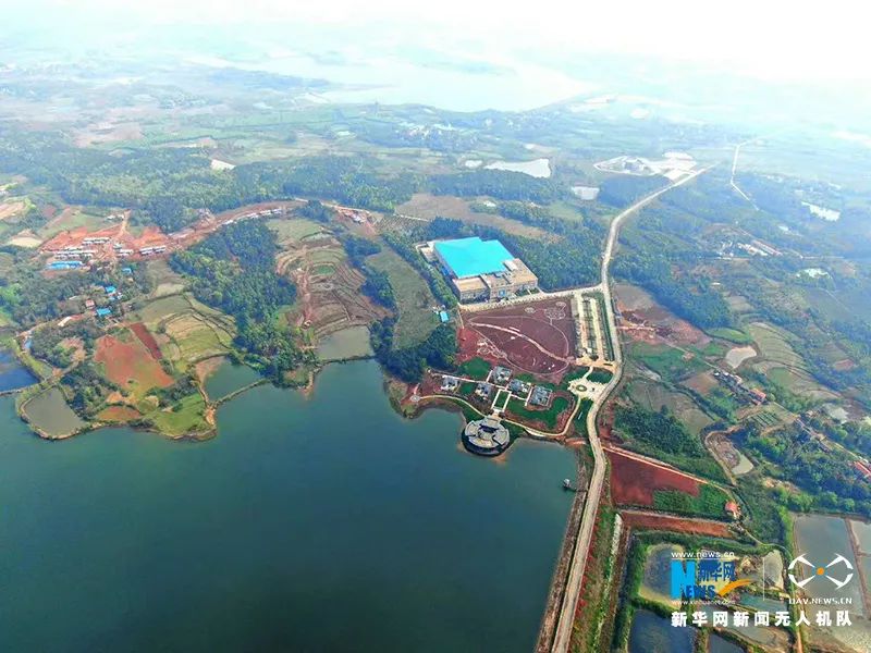 【大美孝感】如明珠遗落,新华网航拍镜头下的应城国家矿山公园超震撼,你怎能错过~