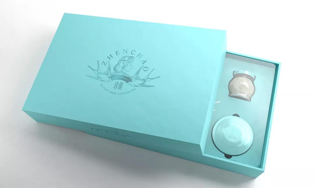 兔年元素的燕窝包装盒展开图,好看的燕窝包装设计