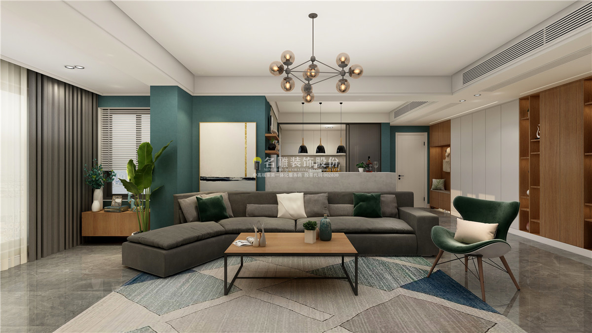 名雕新中式现代轻奢装修风格,名雕装修设计方案