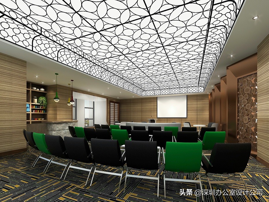 深圳福田办公空间装修设计公司|华汉基因装饰效果图