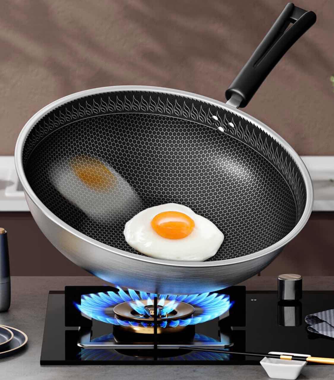 不粘锅铸铁锅,铸铁锅无涂层不粘锅炒锅