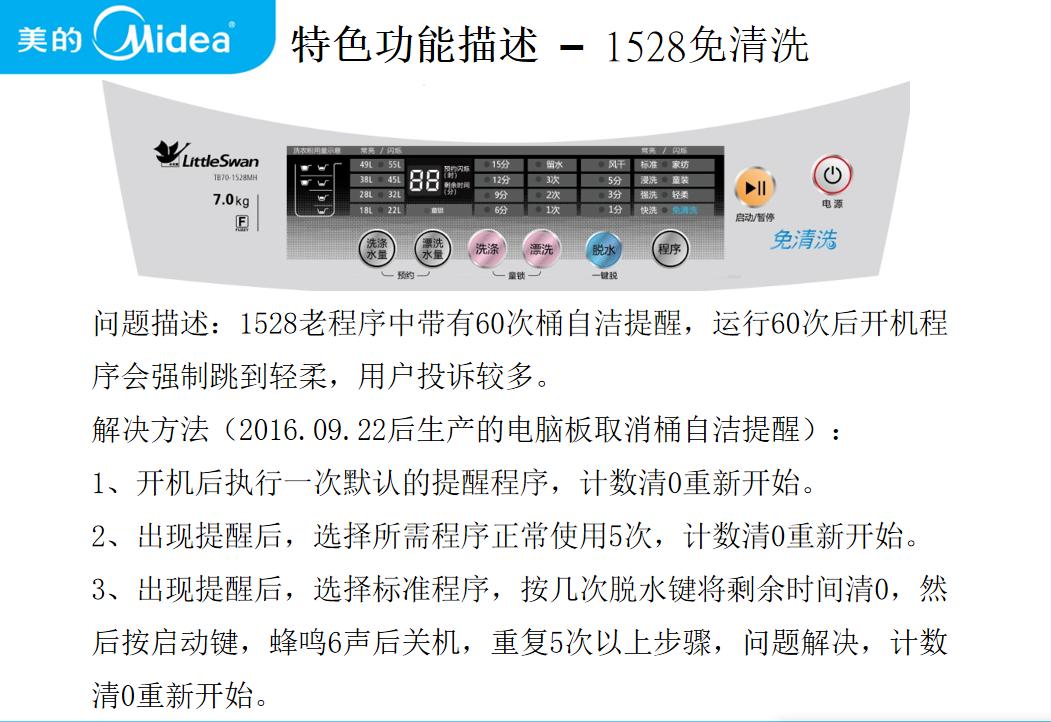 小天鹅洗衣机服务指南故障大全,美的售后洗衣机维修教程