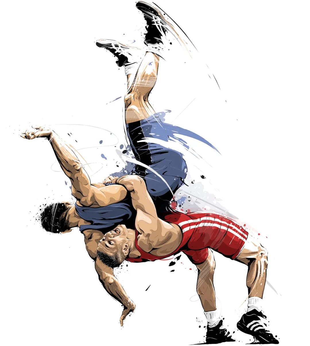 冬奥设计插画,燃情冰雪助力冬奥插画